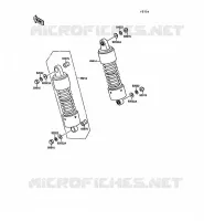 SUSPENSION   SHOCK ABSORBER voor Kawasaki VN-15 1989