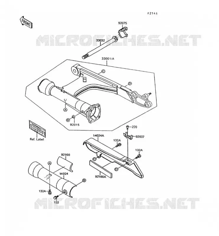 SWINGARM Kawasaki MOTOS 1500 1993 VN-15  VN1500-A7