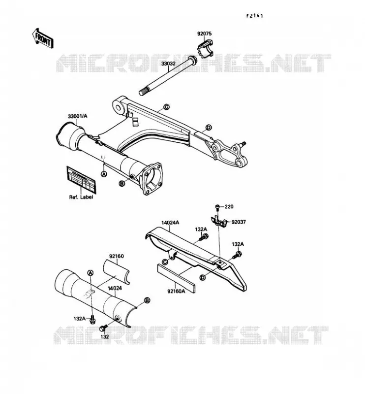 SWINGARM Kawasaki MOTOS 1500 1987 VN-15SE  VN1500-B1