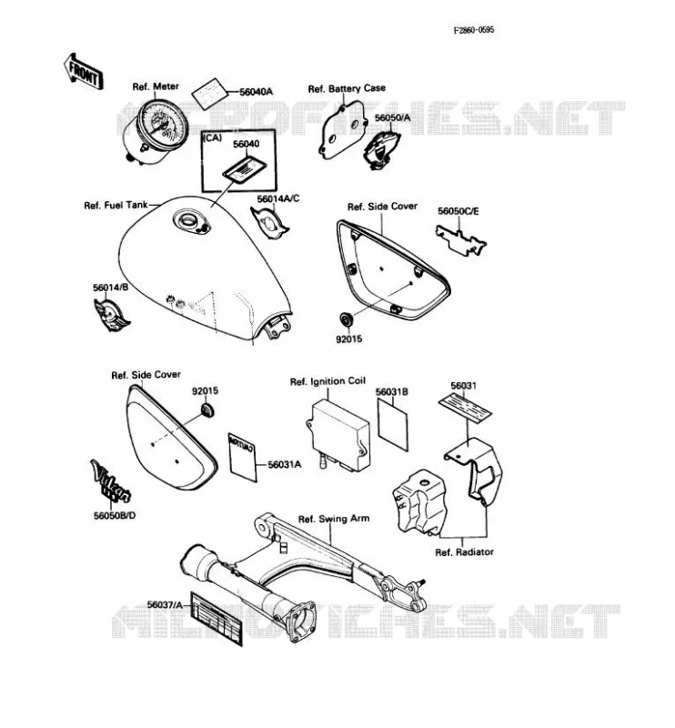 LABELS Kawasaki MOTOS 1500 1987 VN-15SE  VN1500-B1