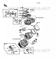 CYLINDER HEAD COVER voor Kawasaki VN-15SE 1988