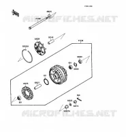 REAR WHEEL   CHAIN voor Kawasaki VN-15SE 1988