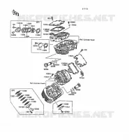 CYLINDER HEAD COVER voor Kawasaki VN-15SE 1988
