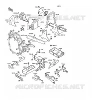 BATTERY BRACKET voor Kawasaki VN-15SE 1988
