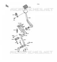 BRAKE PEDAL voor Kawasaki VN-15SE 1988