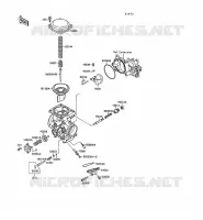 CARBURETOR PARTS voor Kawasaki VN-15SE 1988