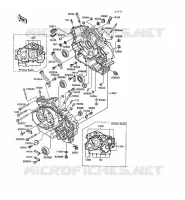 CRANKCASE(S) voor Kawasaki VN-15SE 1988