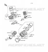 CYLINDER   PISTON  voor Kawasaki VN-15SE 1988