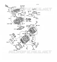 CYLINDER HEAD voor Kawasaki VN-15SE 1988