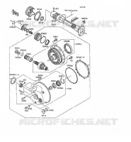DRIVE SHAFT   FINAL GEAR voor Kawasaki VN-15SE 1988