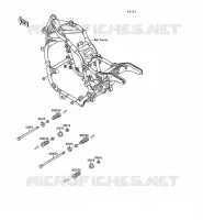 FRAME PARTS voor Kawasaki VN-15SE 1988