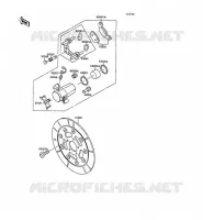 FRONT CALIPER voor Kawasaki VN-15SE 1988
