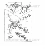 FRONT GEAR voor Kawasaki VN-15SE 1988