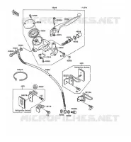 FRONT MASTER CYLINDER voor Kawasaki VN-15SE 1988