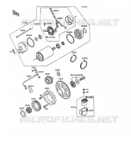 STARTER MOTOR voor Kawasaki VN-15SE 1988