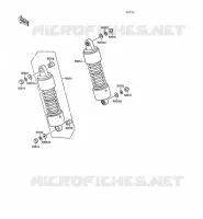 SUSPENSION   SHOCK ABSORBER voor Kawasaki VN-15SE 1988