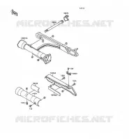 SWINGARM voor Kawasaki VN-15SE 1988