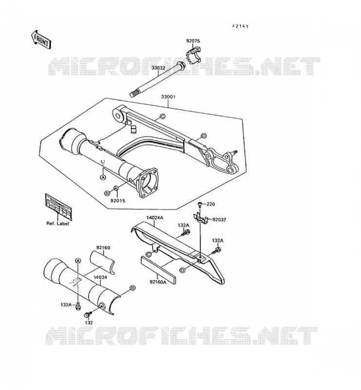 SWINGARM Kawasaki MOTOS 1500 1994 VN-15  VN1500-C1