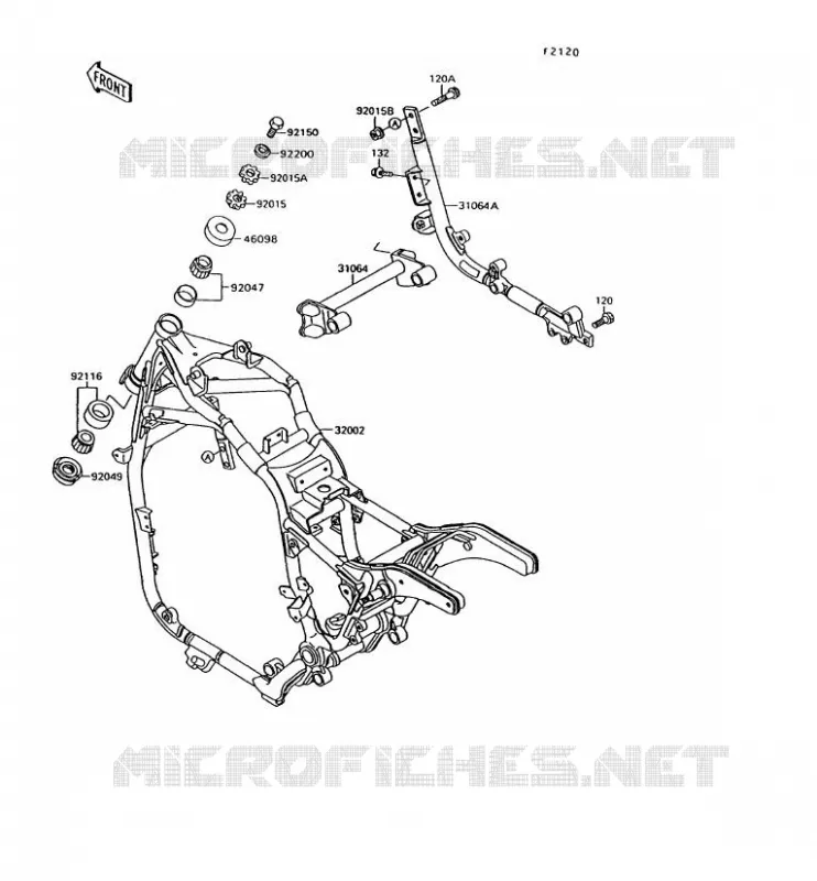 CHASSIS Kawasaki MOTOS 1500 1995 VN-15  VN1500-C2