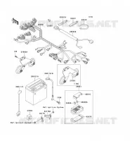 CHASSIS ELECTRICAL EQUIPMENT voor Kawasaki VN1500 CLASSIC 1996