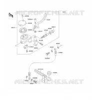 FRONT MASTER CYLINDER voor Kawasaki VN1500 CLASSIC 1996