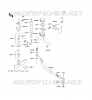 REAR MASTER CYLINDER voor Kawasaki VN1500 CLASSIC 1996