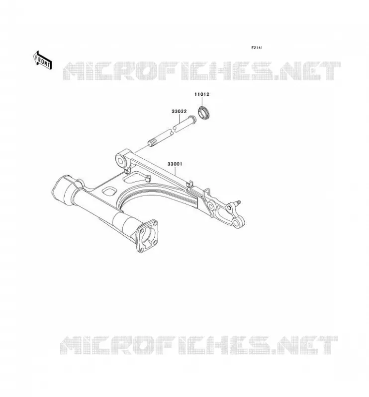 SWINGARM Kawasaki MOTOS 1500 1996 VN1500 CLASSIC  VN1500-D1