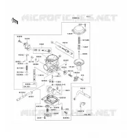 CARBURETOR( VNT50AE045285) voor Kawasaki VN1500 CLASSIC 1997