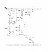 REAR MASTER CYLINDER voor Kawasaki VN1500 CLASSIC 1997