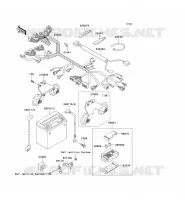 CHASSIS ELECTRICAL EQUIPMENT voor Kawasaki VN1500 CLASSIC 1997