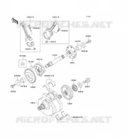 CRANKSHAFT voor Kawasaki VN1500 CLASSIC 1997