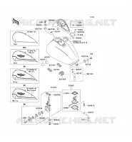 FUEL TANK voor Kawasaki VN1500 CLASSIC 1997