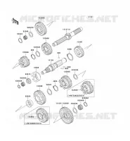 TRANSMISSION voor Kawasaki VN1500 CLASSIC 1997