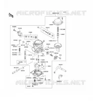 CARBURETOR voor Kawasaki VN1500 CLASSIC 1997