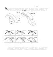 FENDER voor Kawasaki VN1500 CLASSIC 1997
