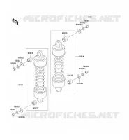 SUSPENSION   SHOCK ABSORBER voor Kawasaki VN1500 CLASSIC 1997
