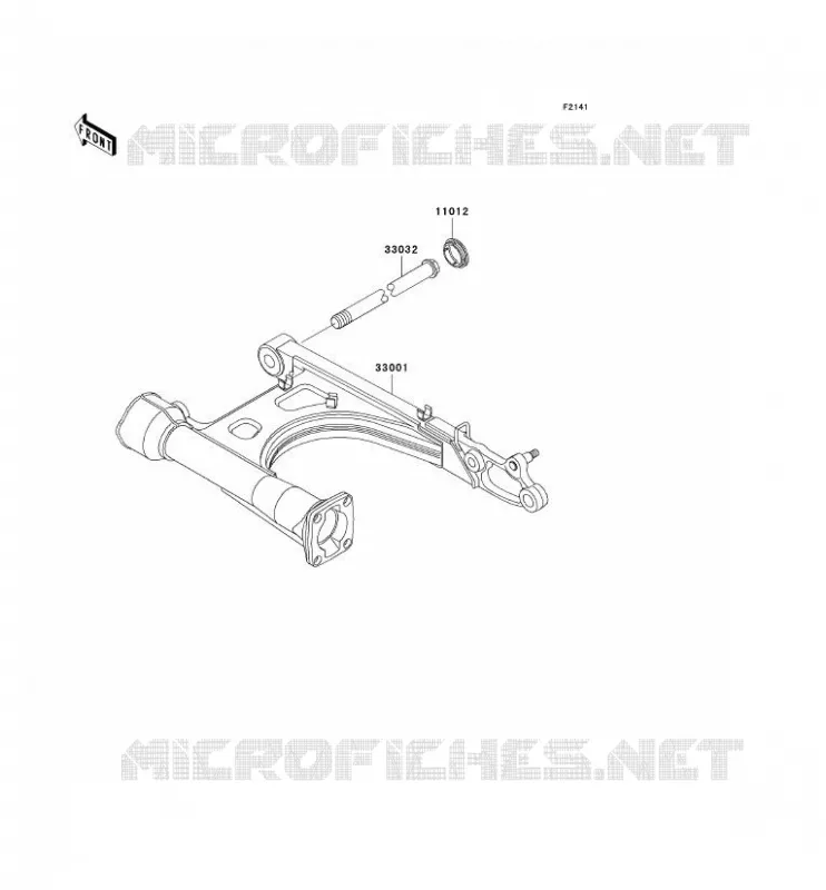 SWINGARM Kawasaki MOTOS 1500 1997 VN1500 CLASSIC  VN1500-D2