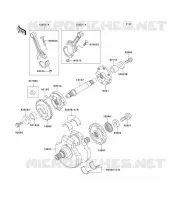 CRANKSHAFT voor Kawasaki VN1500 CLASSIC 1997
