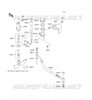 REAR MASTER CYLINDER voor Kawasaki VN1500 CLASSIC 1997