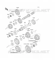 TRANSMISSION voor Kawasaki VN1500 CLASSIC 1997
