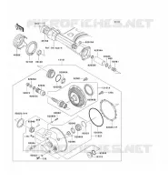 DRIVE SHAFT   FINAL GEAR voor Kawasaki VN1500 CLASSIC 1998