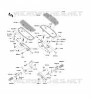 FOOTREST voor Kawasaki VN1500 CLASSIC 1998