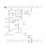 REAR MASTER CYLINDER voor Kawasaki VN1500 CLASSIC 1998