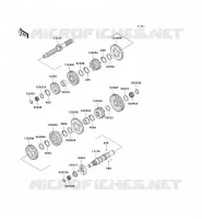 TRANSMISSION voor Kawasaki VN1500 CLASSIC 1998