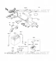 CHASSIS ELECTRICAL EQUIPMENT voor Kawasaki VN1500 CLASSIC 1998