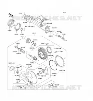 DRIVE SHAFT   FINAL GEAR voor Kawasaki VN1500 CLASSIC 1998