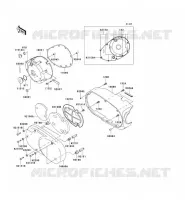 LEFT ENGINE COVER voor Kawasaki VN1500 CLASSIC 1998
