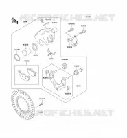 REAR BRAKE voor Kawasaki VN1500 CLASSIC 1998
