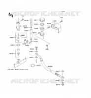 REAR MASTER CYLINDER voor Kawasaki VN1500 CLASSIC 1998