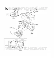 RIGHT ENGINE COVER(S) voor Kawasaki VN1500 CLASSIC 1998